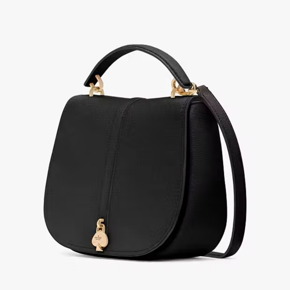 Kate Spade Kayla Pebbled Leather Saddle Bag - Picture 3 of 5
